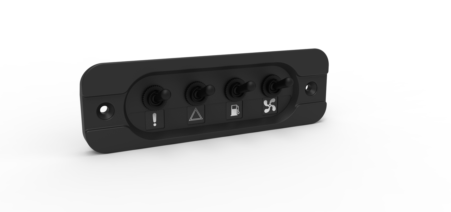 Ford Escort Mk1 Heater Control Switch Panel - Custom Fit, SLA Printed
