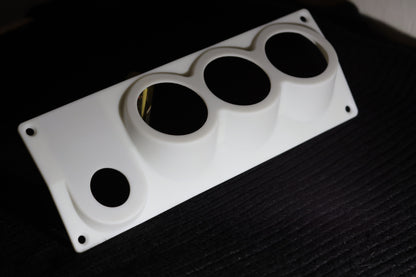 Ford Fiesta Mk1 Center Console Switch Panel - Blank, Unpainted, SLA Printed