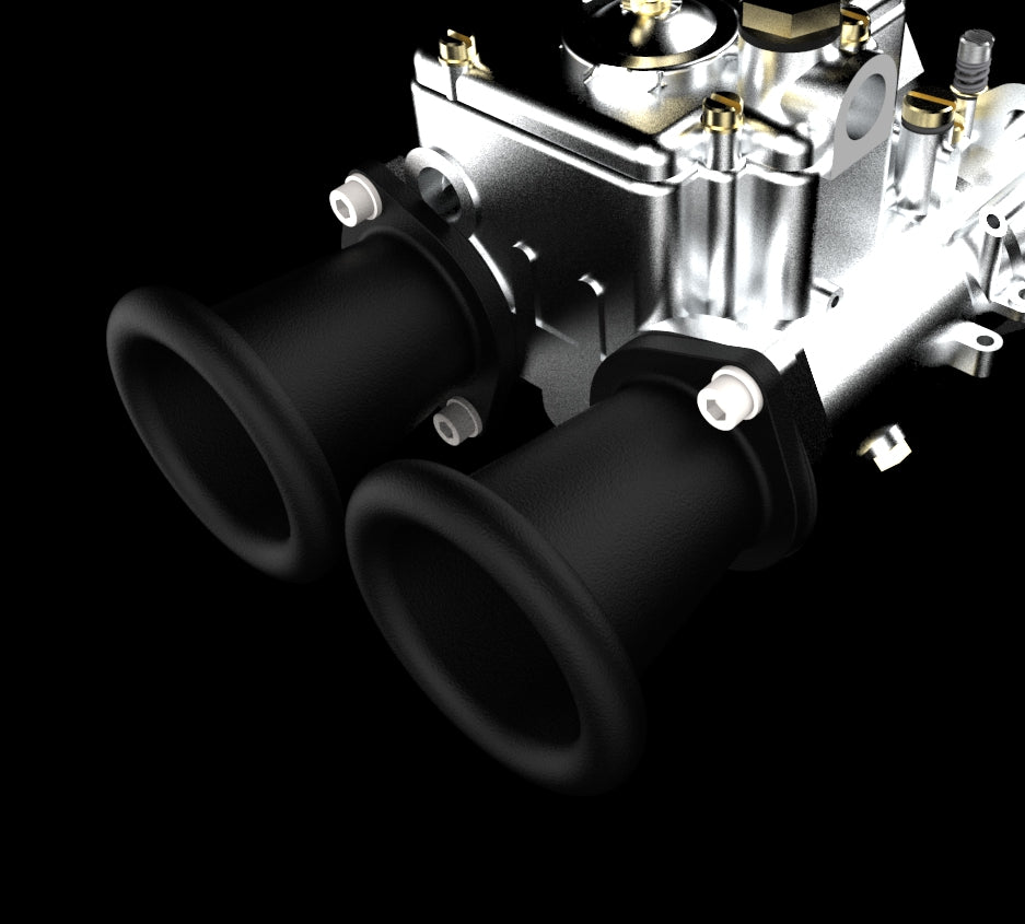 DCOE Carburetor Velocity Stack set - ram pipe design