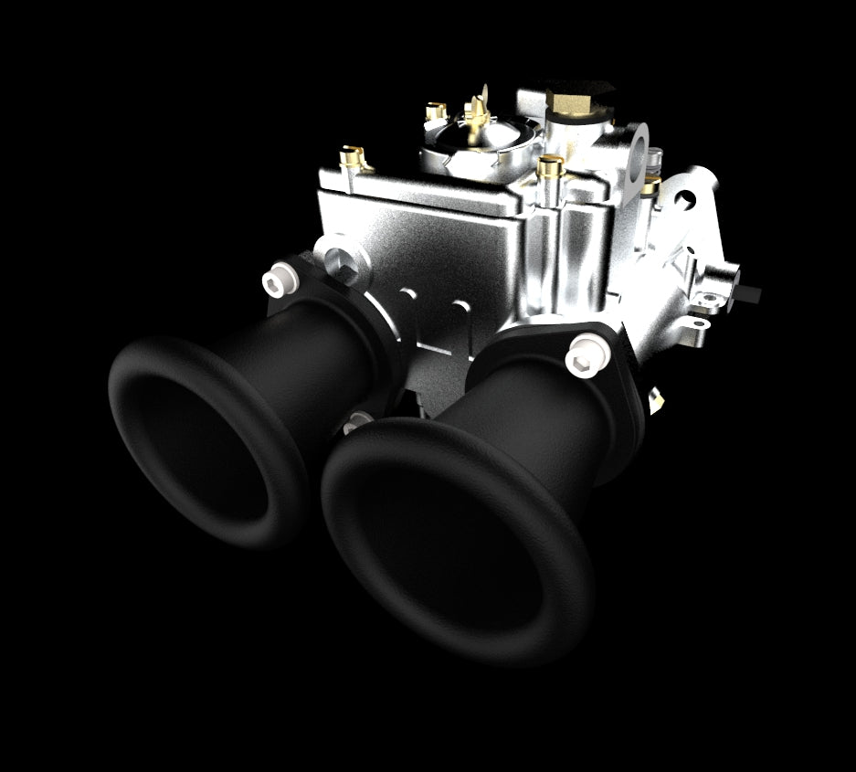 DCOE Carburetor Velocity Stack set - ram pipe design