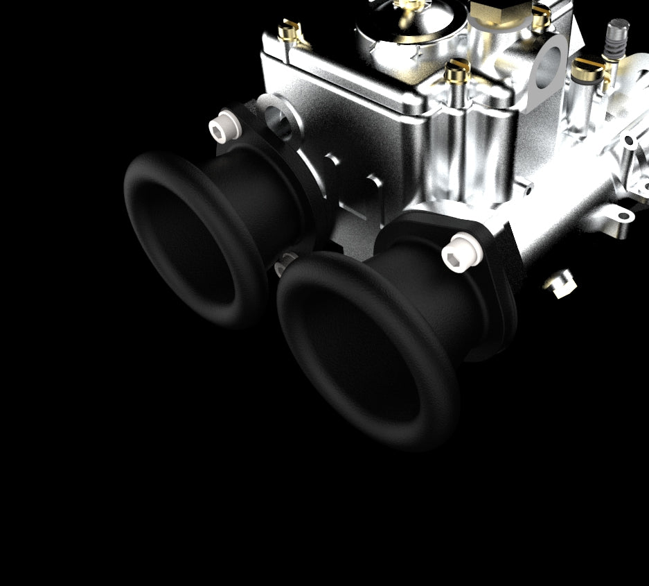 DCOE Carburetor Velocity Stack set - ram pipe design