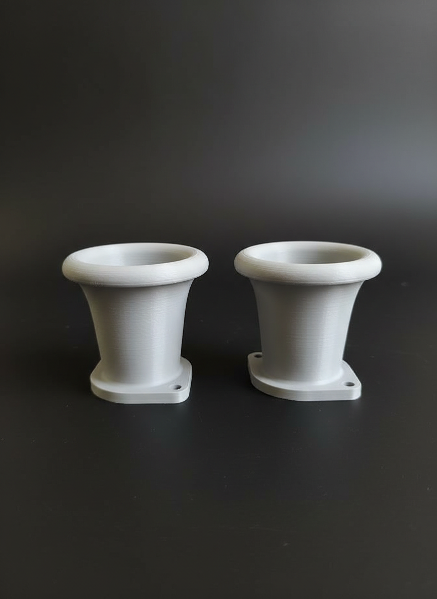 DCOE Carburetor Velocity Stack set - ram pipe design