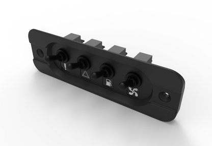 Ford Escort Mk1 Heater Control Switch Panel - Custom Fit, SLA Printed