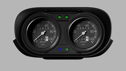Ford Escort Mk1 Standard Small Binnacle Panel – Custom Fit for 85mm Gauges, SLA Printed (Copy)