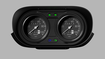 Ford Escort Mk1 Standard Small Binnacle Panel – Custom Fit for 80mm Gauges, SLA Printed