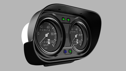 Ford Escort Mk1 Standard Small Binnacle Panel – Custom Fit for 80mm Gauges, SLA Printed