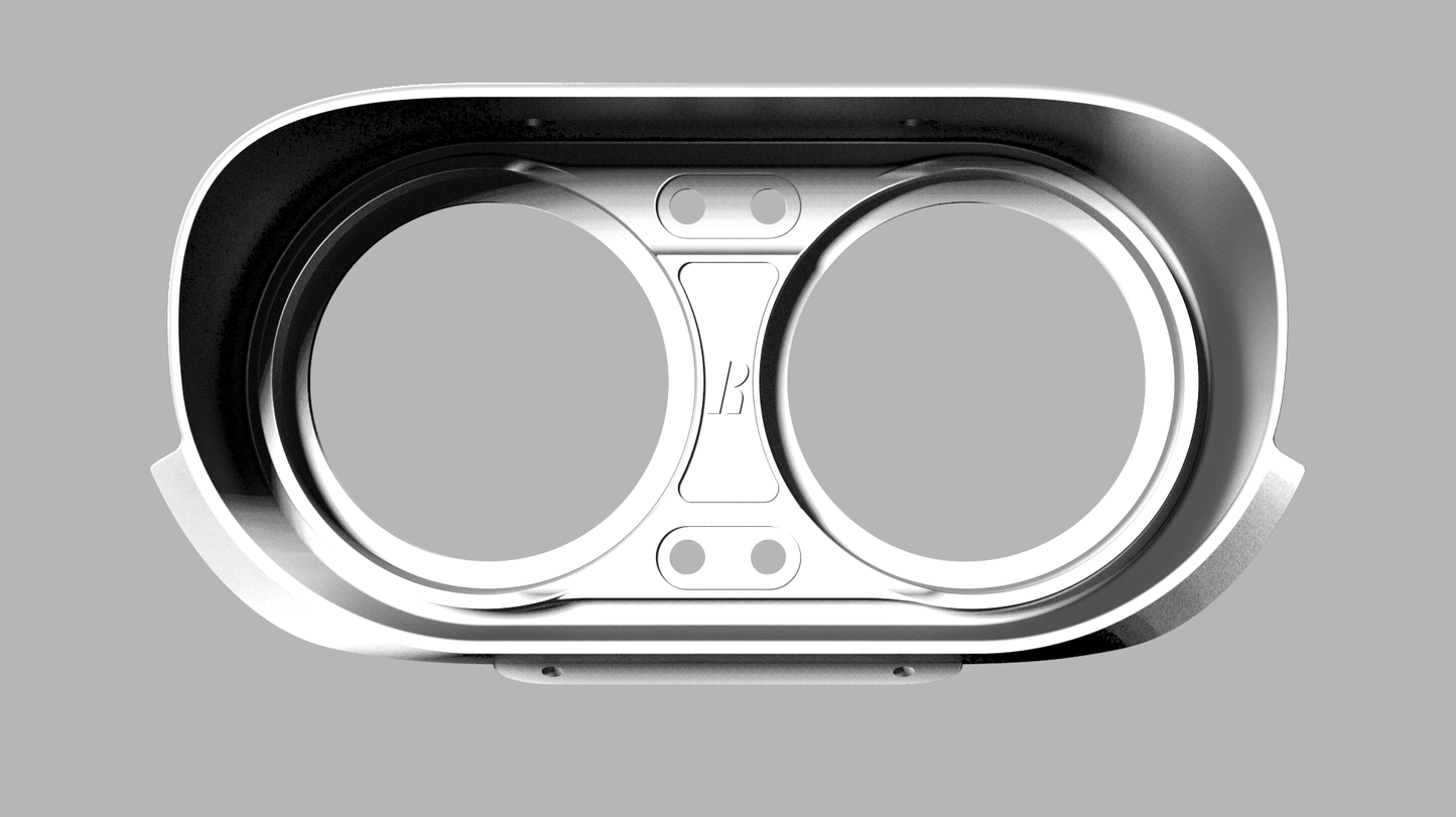 Ford Escort Mk1 Standard Small Binnacle Panel – Custom Fit for 80mm Gauges, SLA Printed