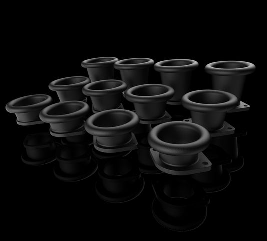 DCOE Carburetor Velocity Stack set - ram pipe design